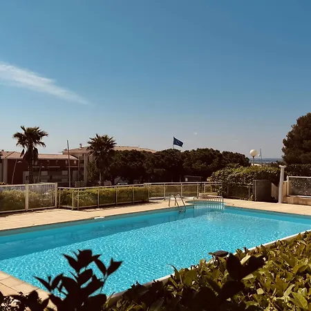 T2 Avec Piscine, Parking, Proche Des Plages Apartamento Sète